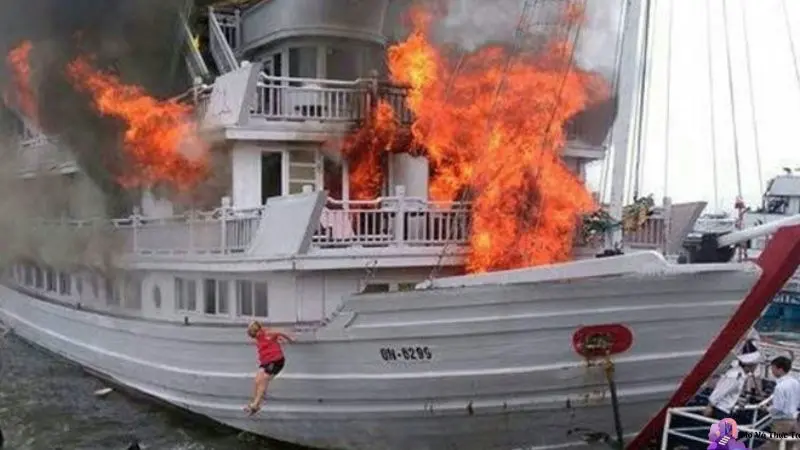 Chiêm bao thấy cháy thuyền